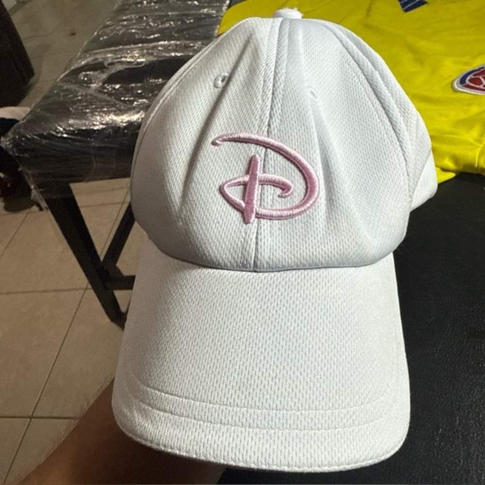 Women's Disney Embordered "D" Ball Cap Hat Hook and Loop Adjustment